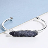 Natural Stone Bracelets Charm Jewelry BR004 Golden Bangles - Touchy Style .