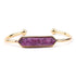 Natural Stone Bracelets Charm Jewelry BR004 Golden Bangles - Touchy Style .