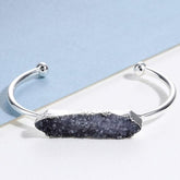 Natural Stone Bracelets Charm Jewelry BR004 Golden Bangles - Touchy Style .