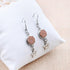 Natural Stone Druzy Drop Dangle Earrings Charm Jewelry ECJBS19 Flower Satr Shape - Touchy Style