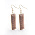 Natural Stone Rectangle Dangle Long Earrings Charm Jewelry BS0313 - Touchy Style