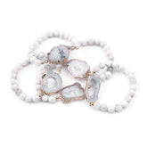 Natural Stone Round Beads Bracelets Charm Jewelry 