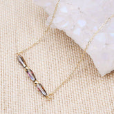 Necklaces Charm Jewelry BS0331 Geometric Crystal Adjustable Chain - Touchy Style .