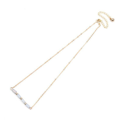 Necklaces Charm Jewelry BS0331 Geometric Crystal Adjustable Chain - Touchy Style