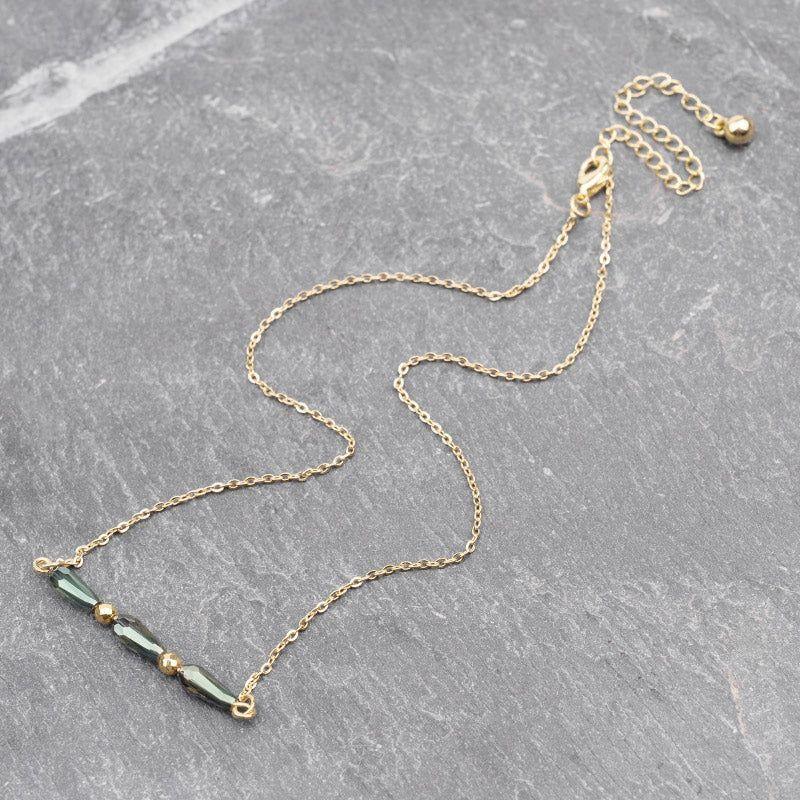 Necklaces Charm Jewelry BS0331 Geometric Crystal Adjustable Chain - Touchy Style