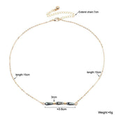 Necklaces Charm Jewelry BS0331 Geometric Crystal Adjustable Chain - Touchy Style