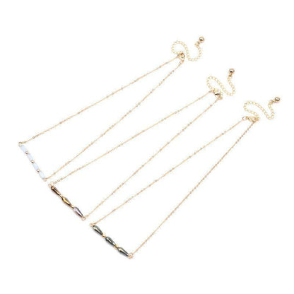 Necklaces Charm Jewelry BS0331 Geometric Crystal Adjustable Chain - Touchy Style