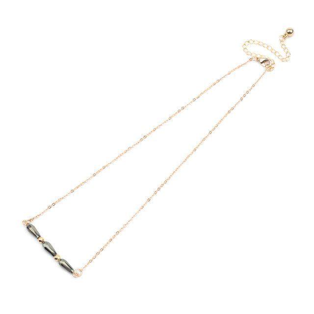 Necklaces Charm Jewelry BS0331 Geometric Crystal Adjustable Chain - Touchy Style