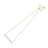 Necklaces Charm Jewelry BS0331 Geometric Crystal Adjustable Chain - Touchy Style