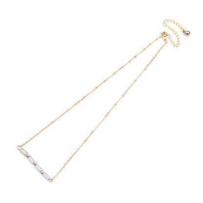 Necklaces Charm Jewelry BS0331 Geometric Crystal Adjustable Chain - Touchy Style