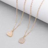 Necklaces Charm Jewelry Geometric Champagne Drusy Jewelry 