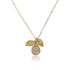 Necklaces Charm Jewelry NCJB04 Pear Leaf and Druzy Stone - Touchy Style