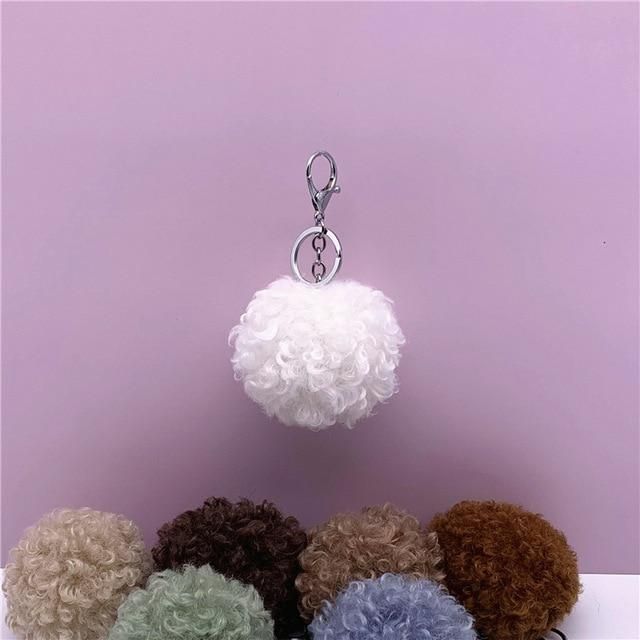 Touchy Style New Curly Cute Fur Key Chain