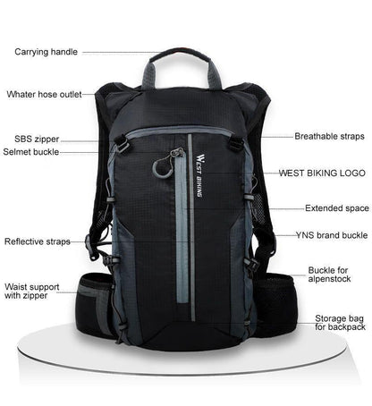 Portable Waterproof Cool Backpack GMCB0115 10L Outdoor Sport Bag - Touchy Style