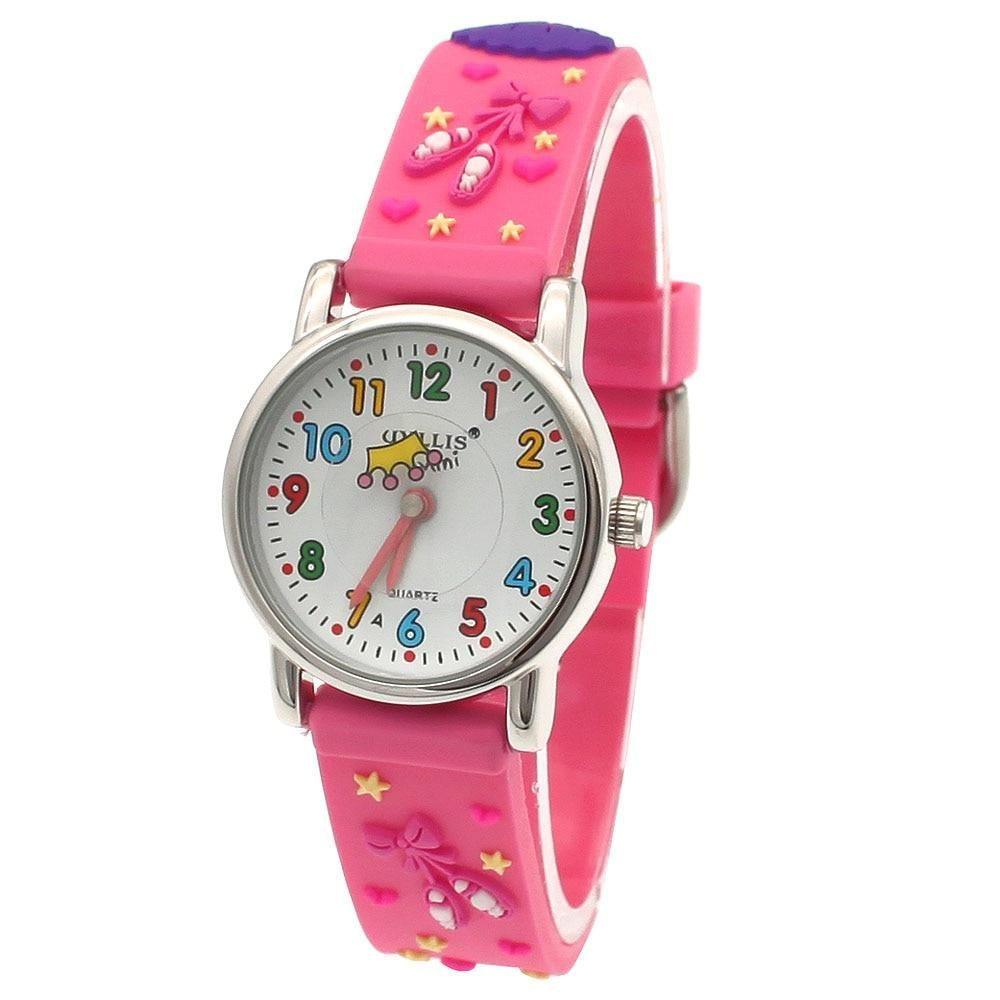 Princess Pink Silicone Simple Cheap Watches For Girls Children Kids A29 - Touchy Style