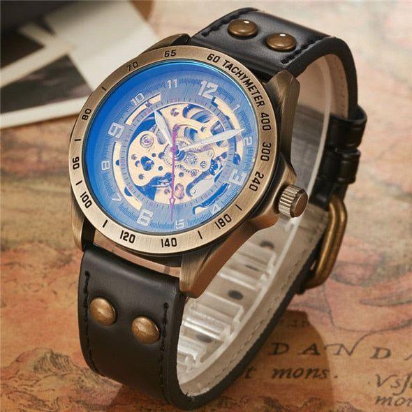 Male Brown Analog Genuine Leather Watch Z26005G4MF – Just In Time