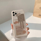 Retro Sweet Bear Cute Phone Cases For iPhone 14 13 12 11 Pro Max Xr Xs Max 7 8 Plus x 12 mini 7Plus - Touchy Style