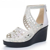 Rhinestone Sandals Women&