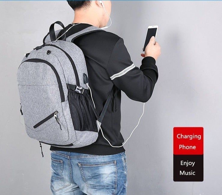 Korean Style Student School Backpack USB Charge School Bag For Teenagers  Boys Laptop Backpack