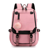 School Cool Backpack for Unisex Korean Style UCBFOS17 Waterproof Nylon Fabric - Touchy Style