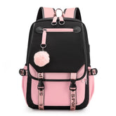 School Cool Backpack for Unisex Korean Style UCBFOS17 Waterproof Nylon Fabric - Touchy Style