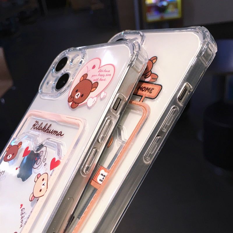 Korean INS Metal Bear Portable Bangle Phone Case For Samsung