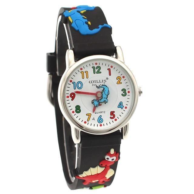 Silicone Simple Cheap Watches Children Kids Girls Dinosaur Cartoon A30 - Touchy Style