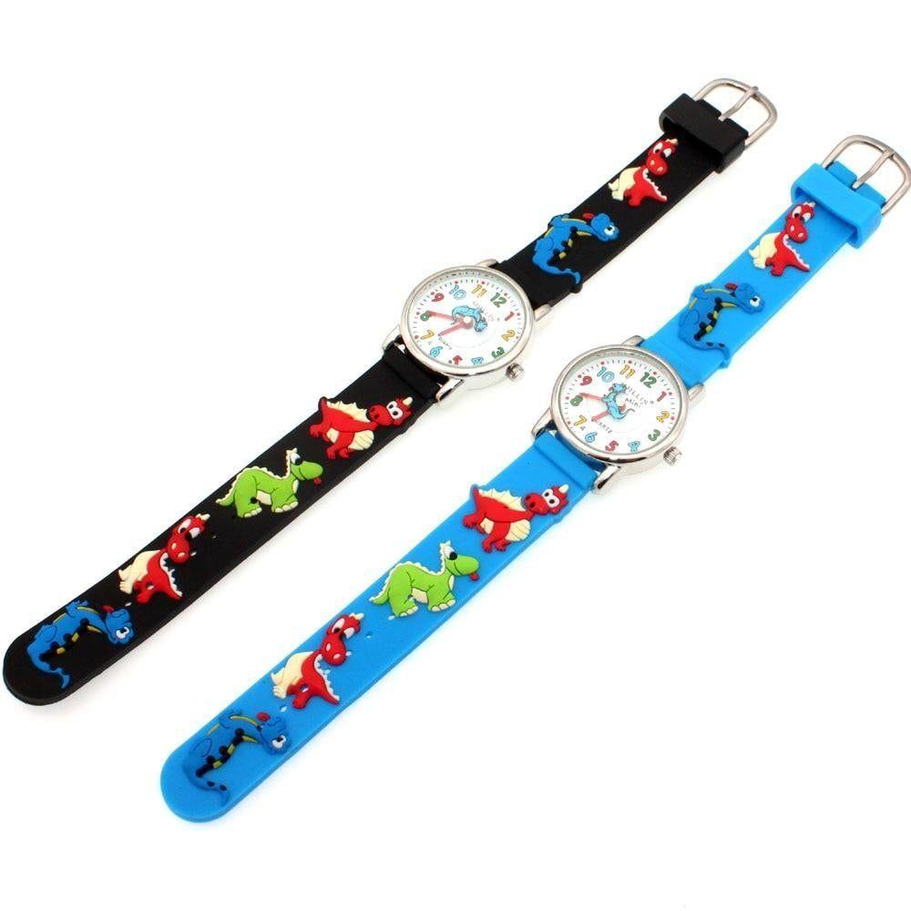 Silicone Simple Cheap Watches Children Kids Girls Dinosaur Cartoon A30 - Touchy Style