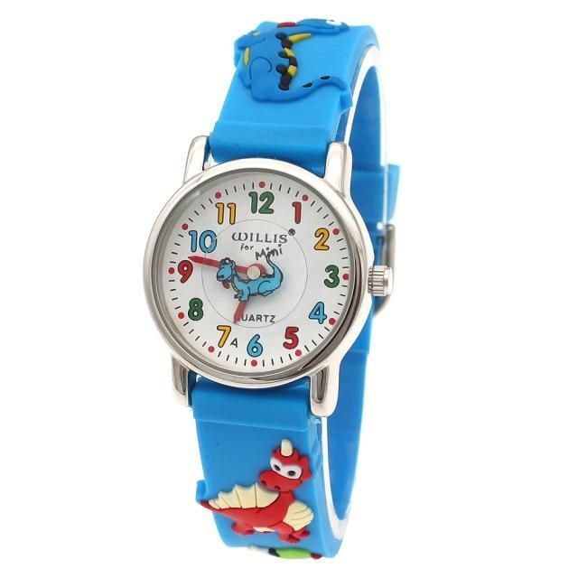 Kids' Red Balloon Dinosaur Time Teacher Hook And Loop Strap Watch - Olive  Green : Target