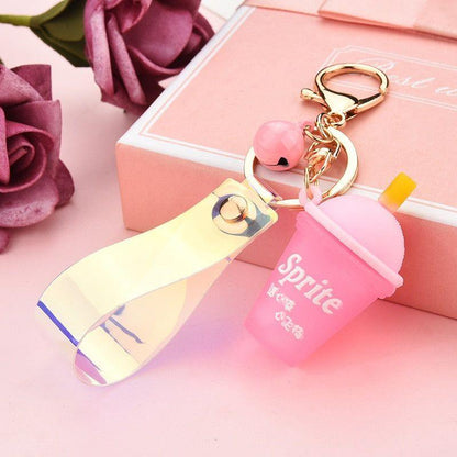 Silicone Soda Ice Tea Shape - Unique Keychains - K2349 - Touchy Style