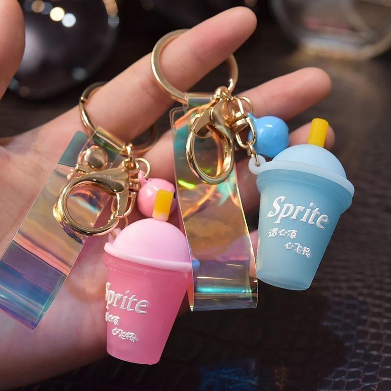 Silicone Soda Ice Tea Shape - Unique Keychains - K2349 - Touchy Style