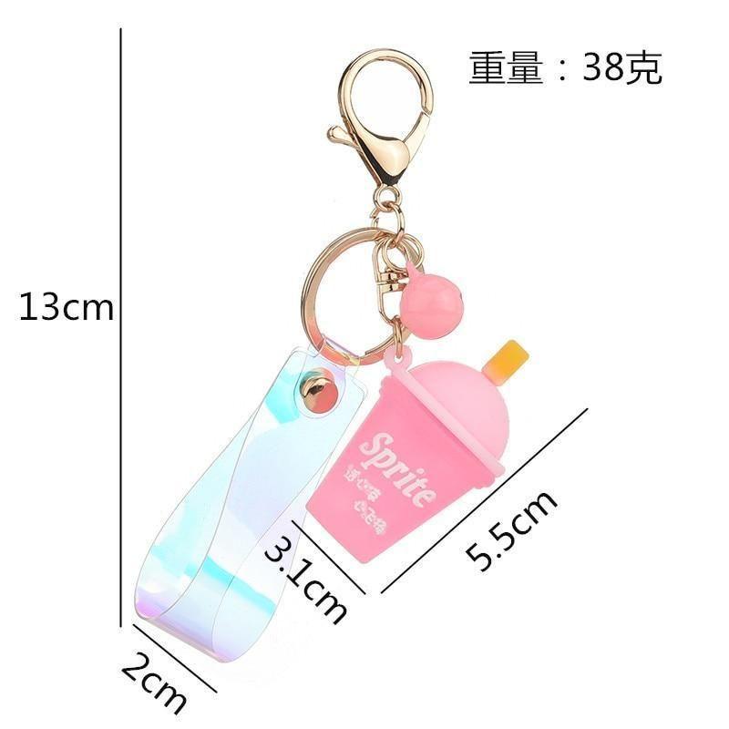 Silicone Soda Ice Tea Shape - Unique Keychains - K2349 - Touchy Style