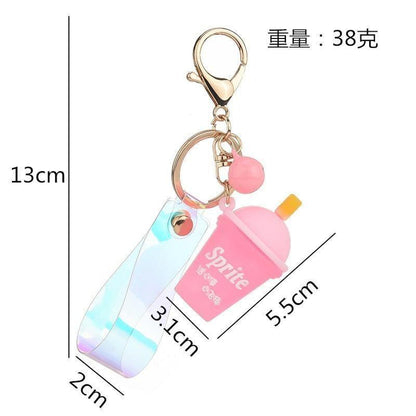 Silicone Soda Ice Tea Shape - Unique Keychains - K2349 - Touchy Style