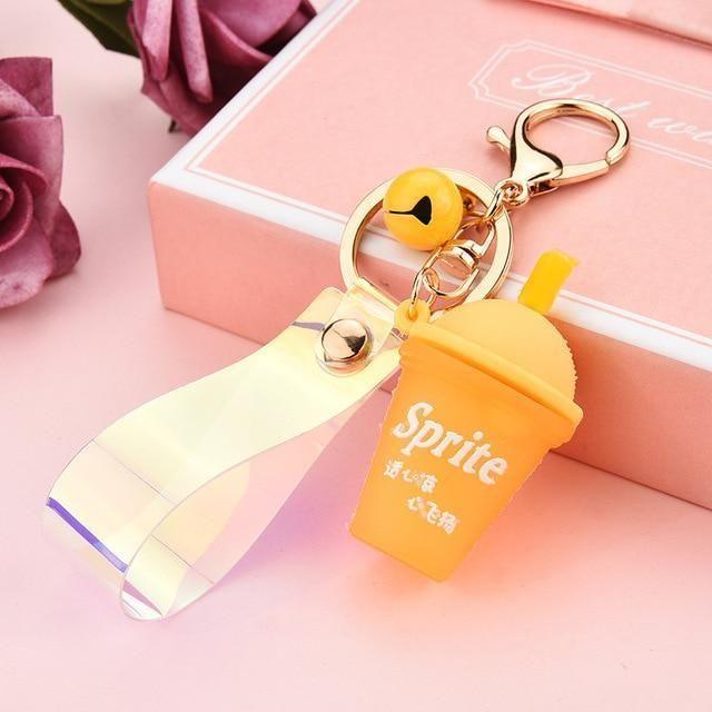 Silicone Soda Ice Tea Shape - Unique Keychains - K2349 - Touchy Style