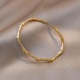 Simple Adjustable Bracelets Charm Jewelry XYS1218 Bamboo Bone Shape - Touchy Style