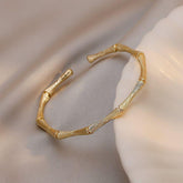 Simple Adjustable Bracelets Charm Jewelry XYS1218 Bamboo Bone Shape - Touchy Style