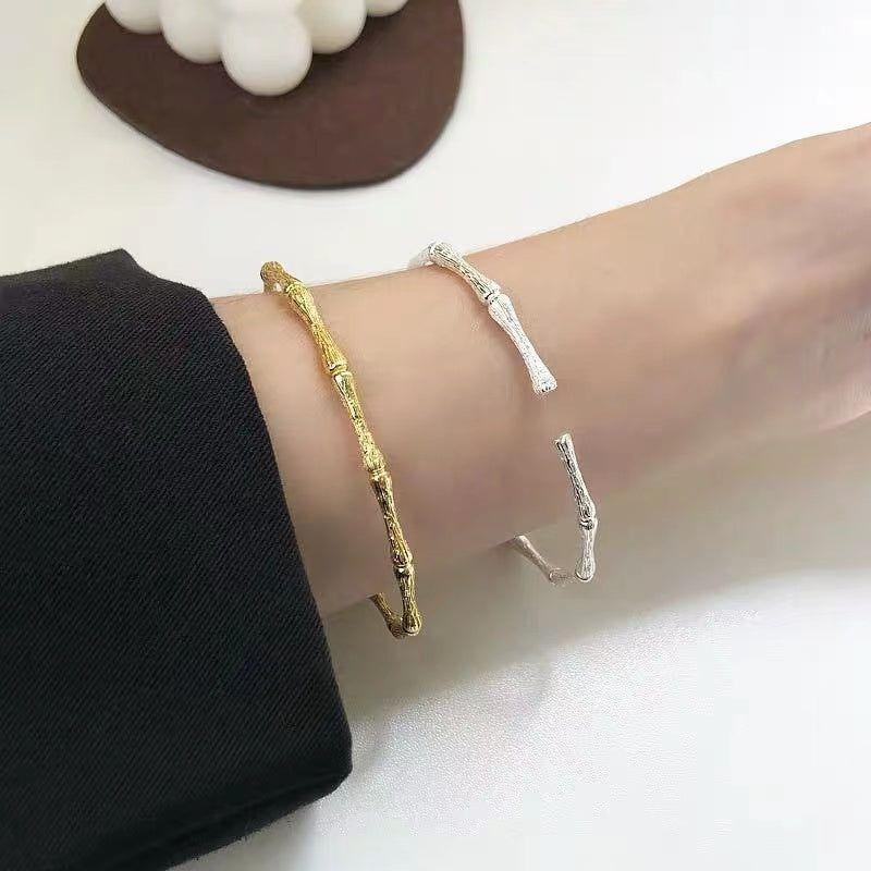 Simple Adjustable Bracelets Charm Jewelry XYS1218 Bamboo Bone Shape - Touchy Style