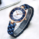 Simple Cheap Watches For Women Quartz Blue Wristwatches - Touchy Style .