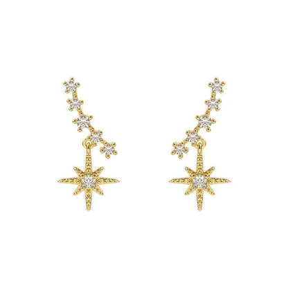 Simple Pure Star Earrings Charm Jewelry XYS0427 - Touchy Style