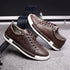 Simple Stylish Leather Flat Brown Men&