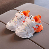 Sneakers White Breathable Mesh Toddler Girl Boy Unisex Casual Shoes POS0343 - Touchy Style .