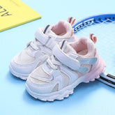 Sneakers White Breathable Mesh Toddler Girl Boy Unisex Casual Shoes POS0343 - Touchy Style .