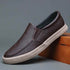 Solid Loafers Leather Soft Brown Men&