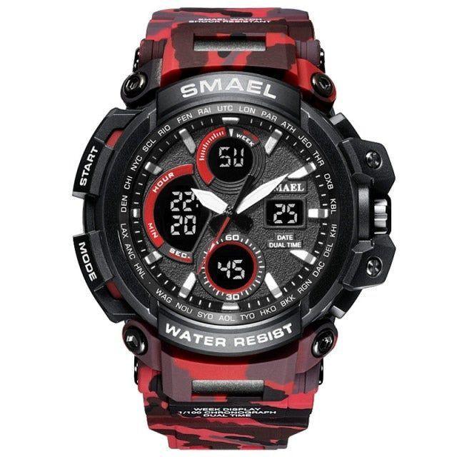 Sport Watches Waterproof Men Watch LED Digital Watch Military Male Clock 1708B Men Watch - Touchy Style