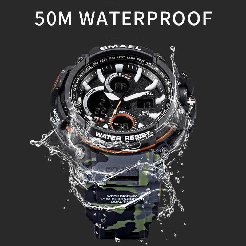 Sport Watches Waterproof Men Watch LED Digital Watch Military Male Clock 1708B Men Watch - Touchy Style