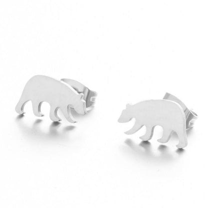 Stainless Steel Mini Animal Cartoon Earrings Charm Jewelry 