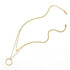 Stainless Steel Multilayer Necklaces Charm Jewelry Double Rounds SS0357 - Touchy Style