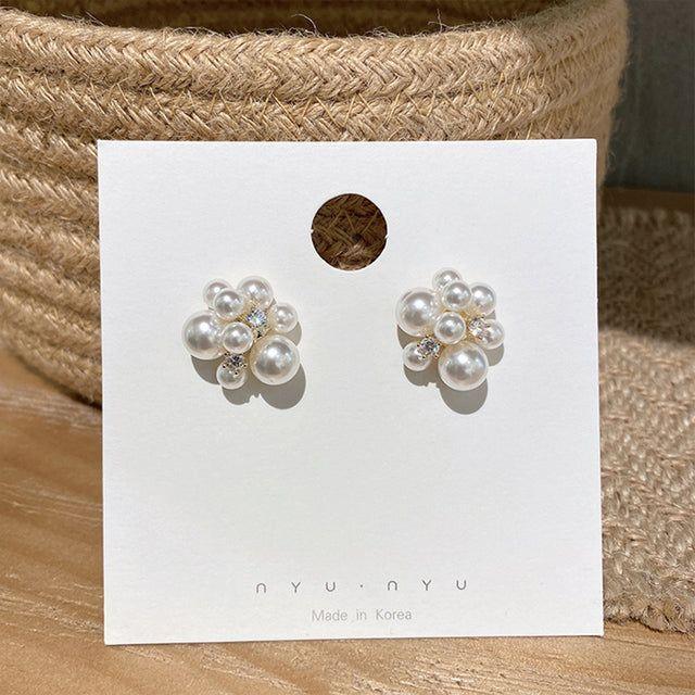 Stud Earrings Charm Jewelry ECJTXY38 Unique Fireworks Pearl Fashion - Touchy Style