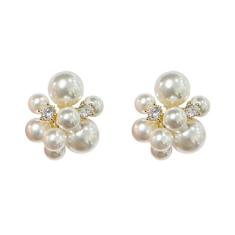 Stud Earrings Charm Jewelry ECJTXY38 Unique Fireworks Pearl Fashion - Touchy Style