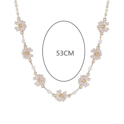 Sweet White Flowers Bracelets Necklaces Rings Earrings Charm Jewelry Set XOS0440 - Touchy Style